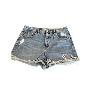 PACSUN distressed High rise mom shorts size 30
